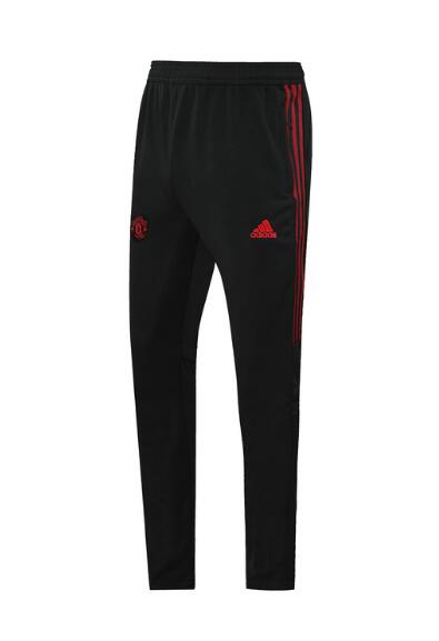 Manchester United Black Red Stripe Training Pants 2020/21